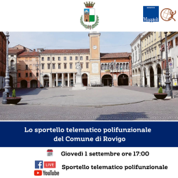 Rovigo, arriva lo sportello telematico polifunzionale del Comune