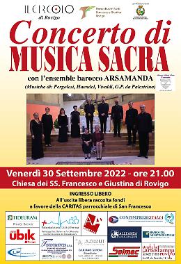 Rovigo, un concerto di musica sacra per San Francesco