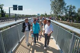 Padova, aperta la nuova passerella sul Bacchiglione  