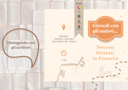 Padova, in Piazzetta Milano i giovedì con gli autori