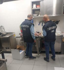 Campodarsego, sequestrati in una pizzeria-rosticceria 70 kg di alimenti congelati