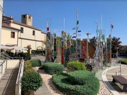 Montegrotto, alberi di vetro in pericolo: rilievo in 3D  per lo smontaggio e un futuro il restauro