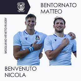 Rugby, due nuovi giocatori per Mogliano