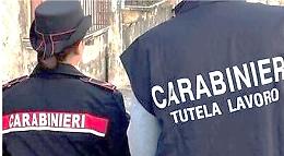 Due denunce e una multa di  oltre 18 mila euro dopo l'ispezione a un cantiere edile 