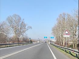 Sulla Regionale  308 il cartello “Attenzione, buche tra un chilometro”