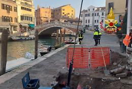 A Venezia una perdita di gas in sestiere Cannareggio