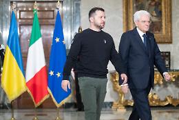 Zelensky in visita a Roma