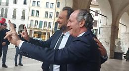 Treviso in festa: il matrimonio del Sindaco Mario Conte celebrato da Luca Zaia