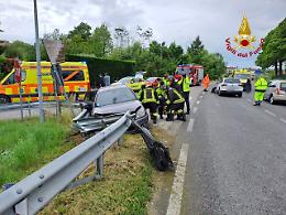 Incidente in via Postumia tra tre auto: feriti gli automobilisti