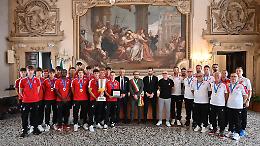 Calcio Vicenza, il sindaco Possamai riceve i campioni d’Italia dell’Under 17 e i vice dell’Under 16