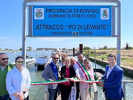 Inaugurato il collegamento fluviale “passo barca” tra Porto Viro e Rosolina: "Un servizio molto significativo"