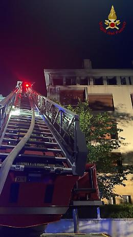 Lungo intervento per un incendio a Conegliano