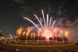 Padova, 50 mila le persone in Prato Della Valle per ammirare i tradizionali fuochi artificiali 