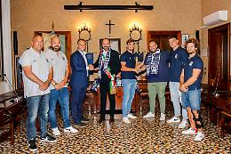 Rugby A Elite, il Mogliano ricevuto dal sindaco Bortolato