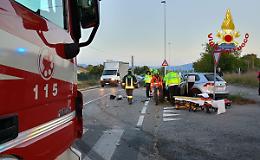 Incidente a Vedelago: scontro tra un'auto e un camion, ferito l'automobilista