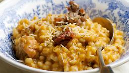 Risotto di zucca e salsiccia