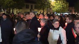 Vigonovo, in migliaia alla fiaccolata per Giulia Cecchettin