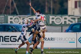 Rugby A Elite, Mogliano batte 30-20 la Rangers Vicenza