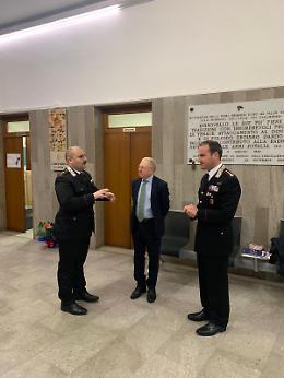 Rovigo, il commissario Tomeo in visita al Comando dei Carabinieri