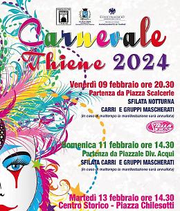 Carnevale thienese: la Città sommersa da colori, creatività e divertimento