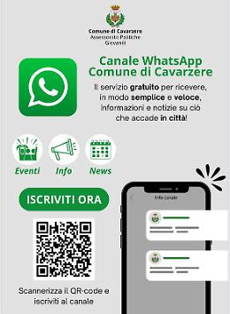 Arriva il canale WhatsApp del Comune di Cavarzere