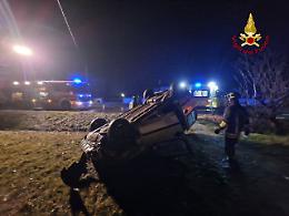 Auto si ribalta a Ormelle, ferito il conducente