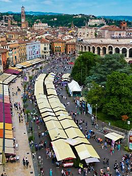 Piazze dei Sapori, edizione da record: oltre 90 mila visitatori nel cuore di Verona