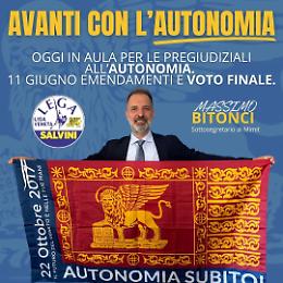 Autonomia, Bitonci (Lega): "Altro passo verso l'attuazione"