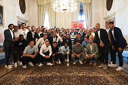 Calcio Venezia, la squadra ricevuta in Comune