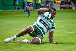 Benetton Rugby, la felicità di Alessandro Izekor dopo la vittoria contro Edimburgo