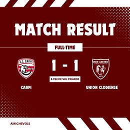 Union Clodiense e Carpi: amichevole che promette bene per la stagione