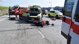 Piovene Rocchette: motociclista ferito in uno scontro con un'auto
