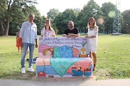 Inaugurazione al Parco Rodari di Chirignago: nuova piastra polivalente e sette panchine "animate"