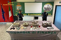 Maxi operazione antidroga a Padova: sequestrati 90 kg di hashish, 1 kg di cocaina e 10.000 euro in contanti