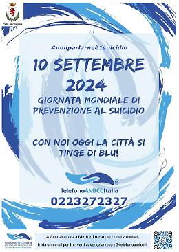 Chioggia si illumina di blu per la Giornata mondiale della prevenzione del suicidio