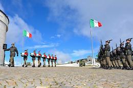 Cerimonia di inumazione per sette caduti della Grande Guerra a Cima Grappa