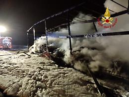 A4, semirimorchio in fiamme nei pressi di Spinea