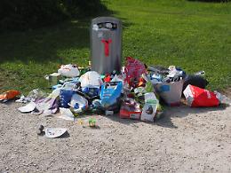 Rovigo: emergenza rifiuti in Viale Porta Adige, una pattumiera a cielo aperto