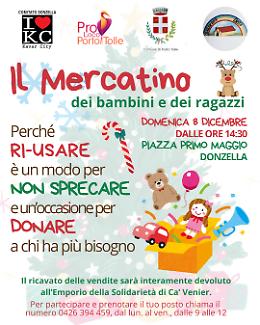 Il mercatino dei bambini a Donzella: un'occasione di solidarietà e sostenibilità