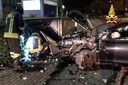 Bassano del Grappa: auto contro centralina del gas, ferita la conducente e fuga di metano