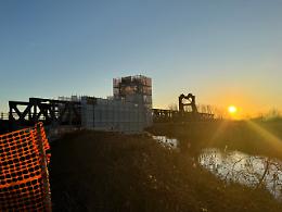 Villaggio Norge: proseguono i lavori sul ponte ferroviario della linea Rovigo-Chioggia