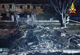 Camper in fiamme a Montecchio Maggiore