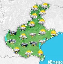 Maltempo in arrivo sul Veneto: ecco cosa aspettarsi
