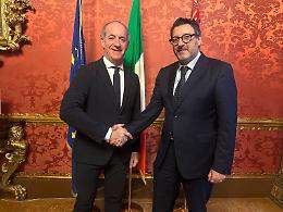 Venezia: Zaia riceve il nuovo questore di Belluno Roberto Della Rocca