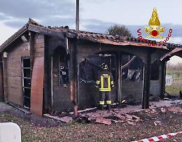 Incendio a Campiglia dei Berici