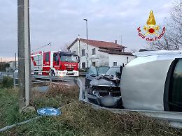 San Pietro in Gu’, incidente tra due auto due feriti