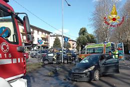 Incidente a Lonigo: scontro tra due auto, tre feriti