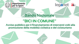Borgoricco aderisce al bando Bici in Comune. Un progetto verso una mobilità sostenibile e sicura per tutti
