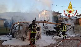 Sernaglia della Battaglia, incendio di due auto