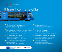 Padova: Il tram si presenta alla città, al via gli incontri nei quartieri e comuni coinvolti